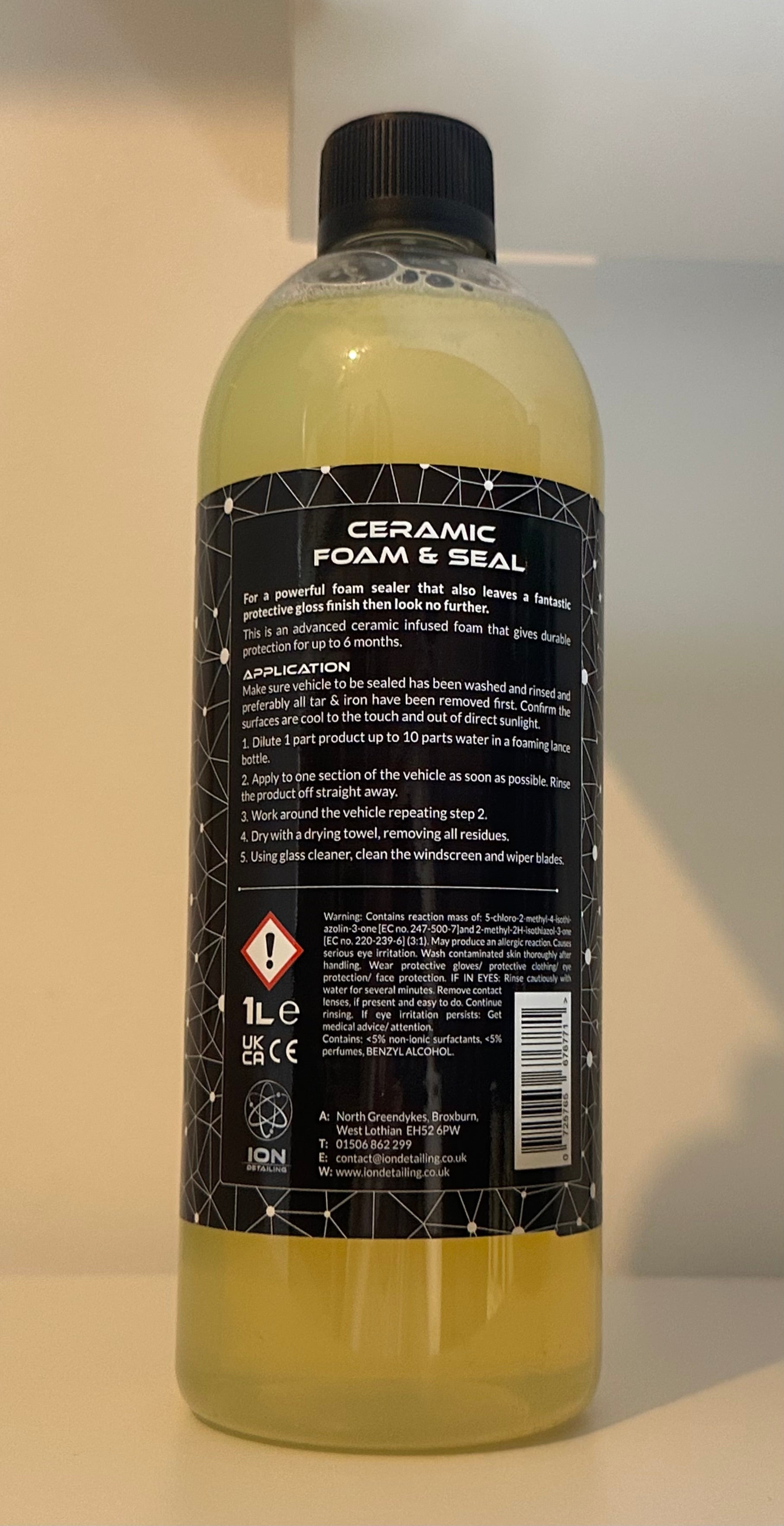 ION Detailing Ceramic Foam & Seal – Ceramic Protection Foam Sealant