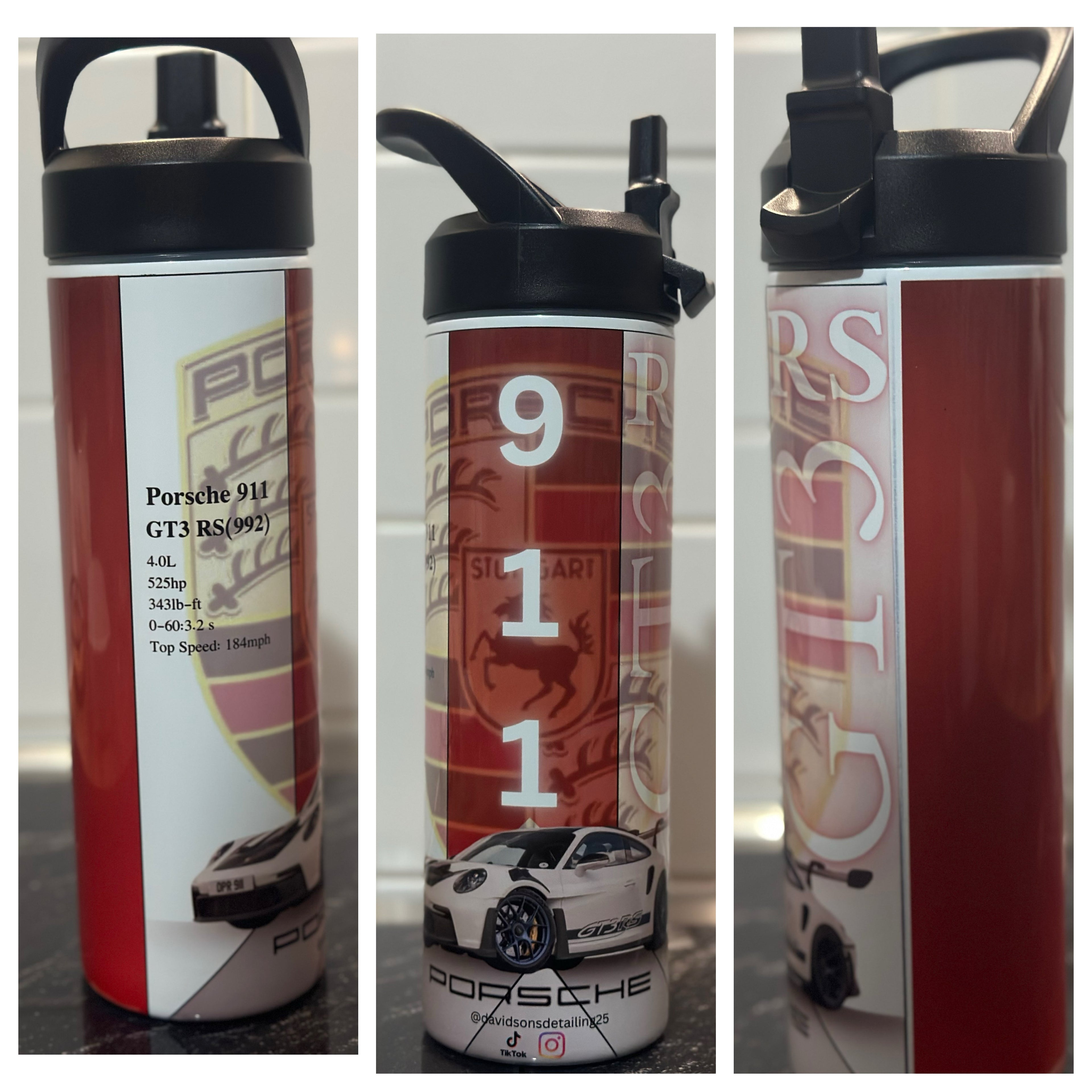 Porsche 911 GT3 RS 20oz Custom Tumbler