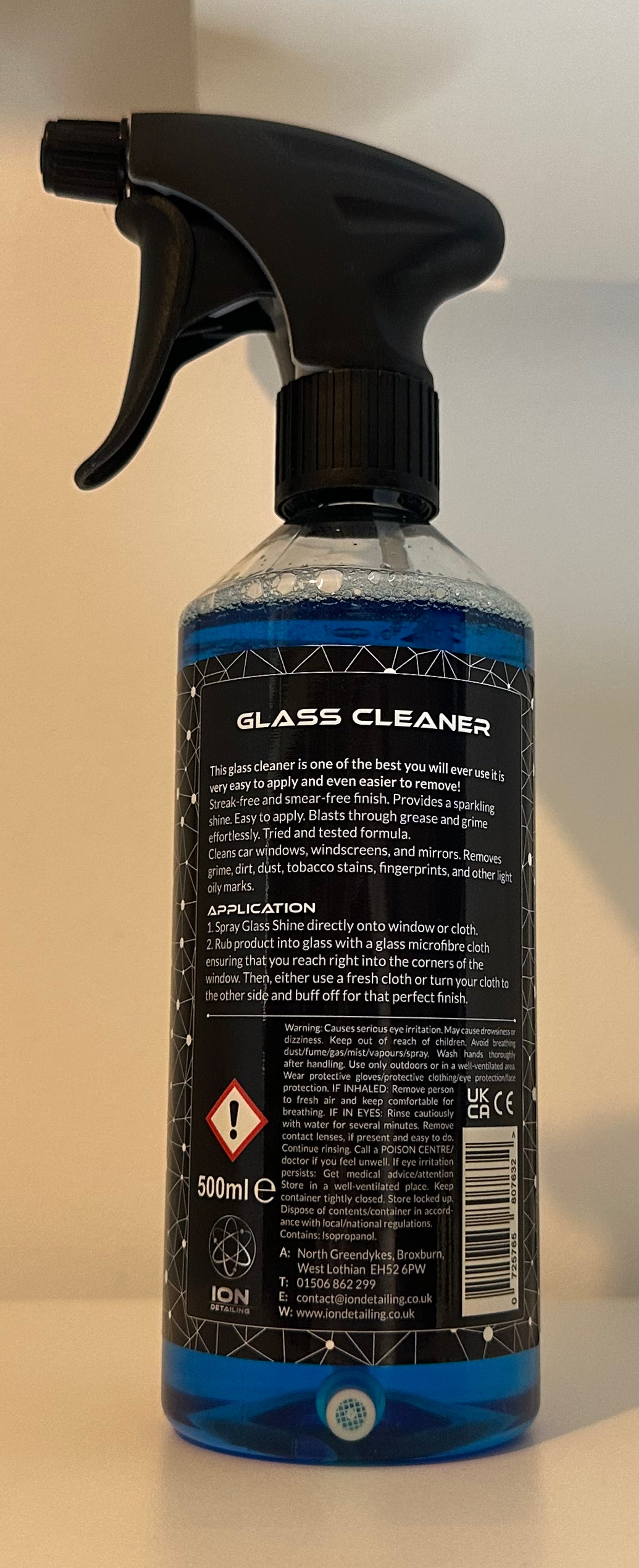 ION Detailing Glass Cleaner – Streak Free Window & Mirror Cleaner
