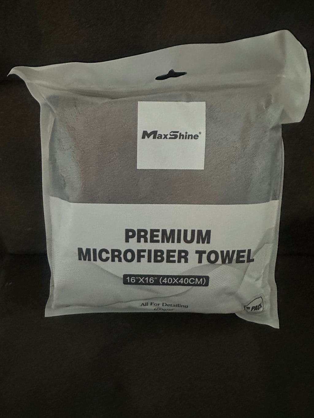 MaxShine 600GSM Plush Detailing Microfibre – Premium Dual-Pile 40×40cm